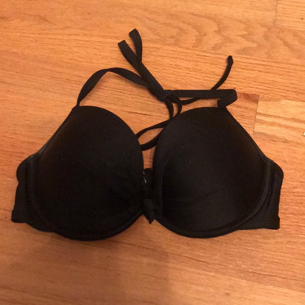 Push-up halter bathing suit top